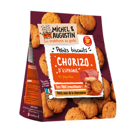 MICHEL ET AUGUSTIN Biscuits apéritifs crackers Chorizo 90