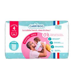 CARRYBOO Couches-culottes taille 4 (8-15kg) 36 pièces