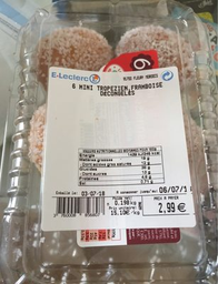 LES DÉLICES DES 7 VALLÉES Mini Tropézienne Framboesa 6 x 33 g