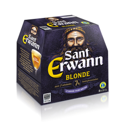SANT ERWANN Bière blonde 7% 6x25 cl
