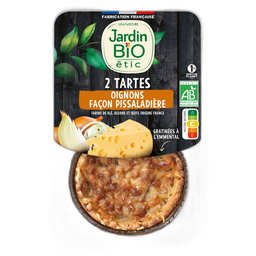 JARDIN BIO ETIC Tartes aux oignons façon pissaladière 2 parts 2x115g