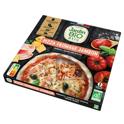 JARDIN BIOLOGIQUE Pizza bio emmental jambon JARDIN BIO'LOGIQUE