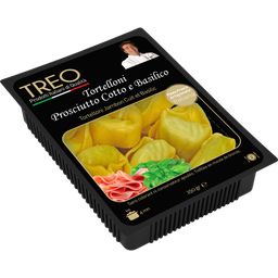 TREO Tortelloni fiambre cozido & manjericão 250 g