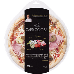 TREO Pizza Capricciosa com fiambre cogumelos e alcachofras 400 g