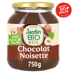 JARDIN BIO ETIC Pâte à Tartiner chocolat noisette Bio JARDIN BIO ETIC