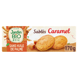 JARDIN BIO Sablés au caramel au sel de Guérande JARDIN BIO, 150g