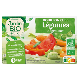 JARDIN BIO ETIC Bouillon légumes dégraissé Bio JARDIN BIO ETIC