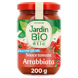 JARDIN BIO ETIC Salsa de Tomate Arrabbiata BIO 200 g