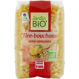 JARDIN BIO ETIC Pasta fusilli semi-integral 500 g