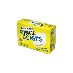 DELICEMER Lingettes rinces doigts 24 pièces 93g