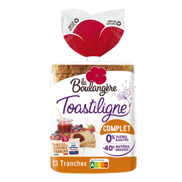 LA BOULANGERE Pain de mie Complet Sans Sucres Ajoutés LA BOULANGERE