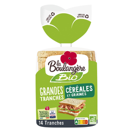 LA BOULANGERE Pain de mie Céréales et Graines Bio LA BOULANGERE