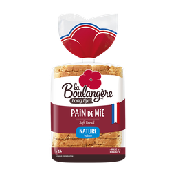 LA BOULANGERE Pain de mie nature longue conservation LA BOULANGERE, 550g