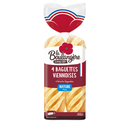 LA BOULANGERE Baguettes viennoises LA BOULANGERE, 4 unités, 340g