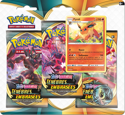 ASMODEE Pokemon Epée Et Bouclier-Ténèbres Embrasées (Eb03): Pack 3 Boosters - Pokemon