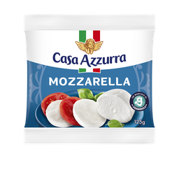 CASA AZZURRA Mozzarella de vaca leite pasteurizado 125 g