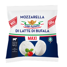 CASA AZZURRA Mozzarella latte di bufala 23%mg 200 g
