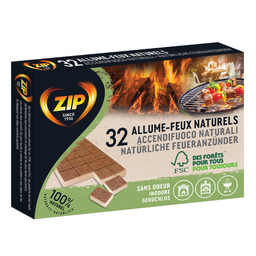 ZIP Pastillas de encendido naturales 32 cubes