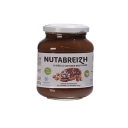 NUTABREIZH Crema de chocolate avellanas caramelo mantequilla salada 380 g