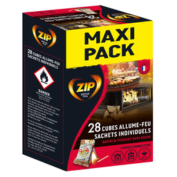 ZIP Encendedores de Fuego Alta Performance Sin Olor, caja de 28
