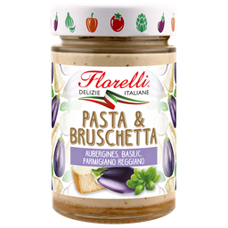 FLORELLI Pasta&bruschetta aubergines parmesan basilic 190 g