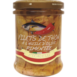 FLORELLI Filet de thon à l'huile d'olive et piment 140 g