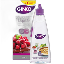 GINKO Edulcorant liquide sans aspartame ni gluten 20cl