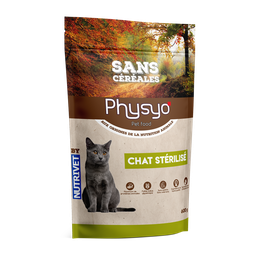 PHYSYO Croquette sans céréales pour chat stérilisé 1.5kg