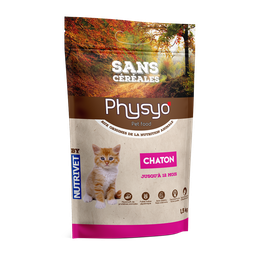 PHYSYO Croquettes chaton poulet sans céréales - 1,5kg