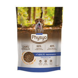 PHYSYO Croquettes sans céréales pour chien adulte 2kg