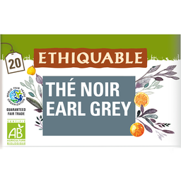 ETHIQUABLE Té negro Earl Grey BIO 20 bolsitas 36 g