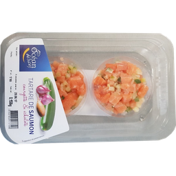 OCEAN DELICES Tártaro de Salmão Curgete Chalota 150 g