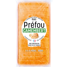 PASO Pain Préfou Camembert — la barquette de 300g