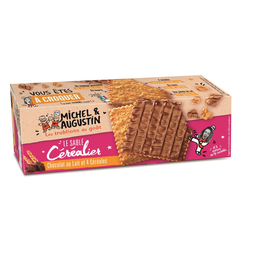 MICHEL ET AUGUSTIN Galletas de mantequilla con chocolate con leche y cereales 178 g