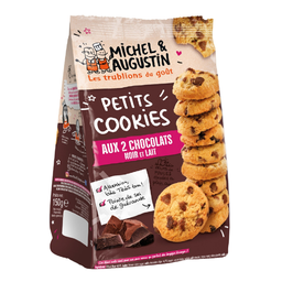 MICHEL ET AUGUSTIN Mini Cookies Chocolate Leche y Negro 150 g