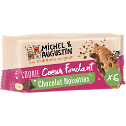 MICHEL ET AUGUSTIN Galletas de avellanas con corazón fundente de chocolate con leche 180 g