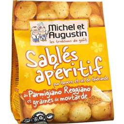 MICHEL ET AUGUSTIN Galletas de Parmesano y Mostaza 120 g