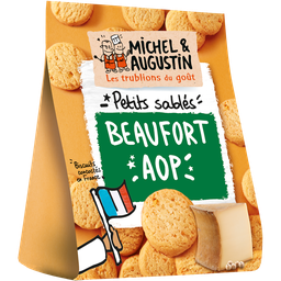 MICHEL ET AUGUSTIN Galletas saladas de Beaufort y pimienta 100 g