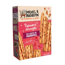 MICHEL ET AUGUSTIN Palmeritas de hojaldre con mantequilla y frambuesa 120 g