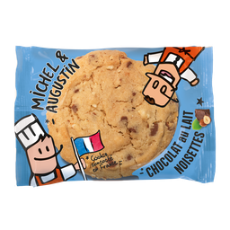 MICHEL ET AUGUSTIN Galleta con Grandes Trozos de Chocolate con Leche y Avellanas 70 g