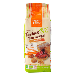 MON FOURNIL Mistura de farinhas multiusos sem glúten Bio 800 g