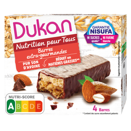 DUKAN Barras Farelo de Aveia Chocolate Sem Açúcares Adicionados 120g