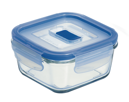 LUMINARC Recipiente Cuadrado Pure Box Active con tapa 38 cl