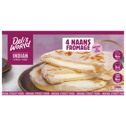 DELI'S Naan de queso 4 piezas 240 g