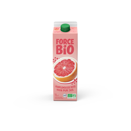 FORCE BIO Jus de pamplemousse 100% pur jus Bio 1 L