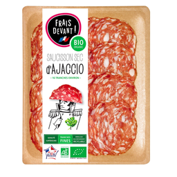 FRAIS DEVANT Saucisson sec d'Ajaccio bio VPF 70g