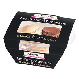 LABEYRIE 4 Ptits Macarons Chocolat&Vanille 50 g