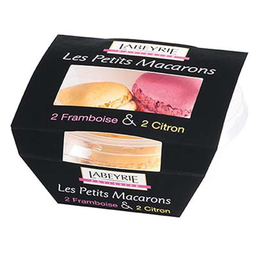 LABEYRIE 4 Ptits Macarons Framboise/Citron 40 g