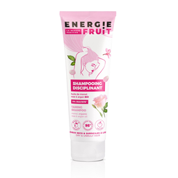 ENERGIE FRUIT Shampooing disciplinant 0% sulfate huile de monoï rose et argan bio cheveux secs difficiles à lisser 250ml