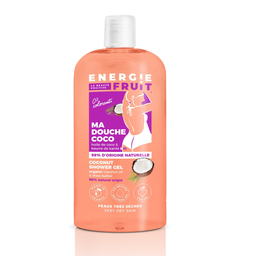 ENERGIE FRUIT Gel douche à l'huile de coco et beurre de karité bio 500ml